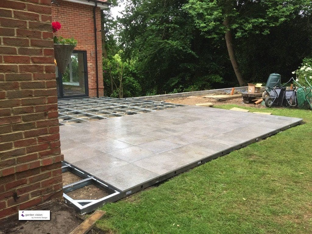 After: Patio Refit with Steel Frame