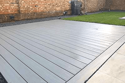 Composite decking installation