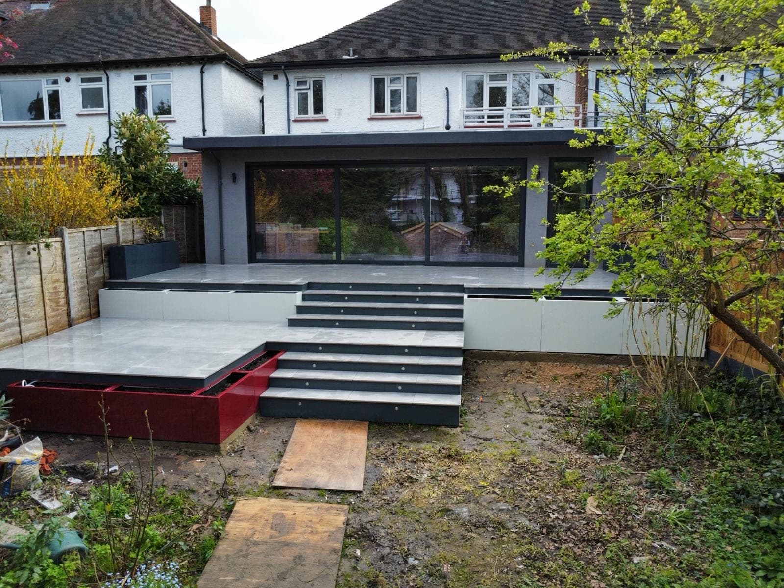 Before: Sloping Garden Transformed