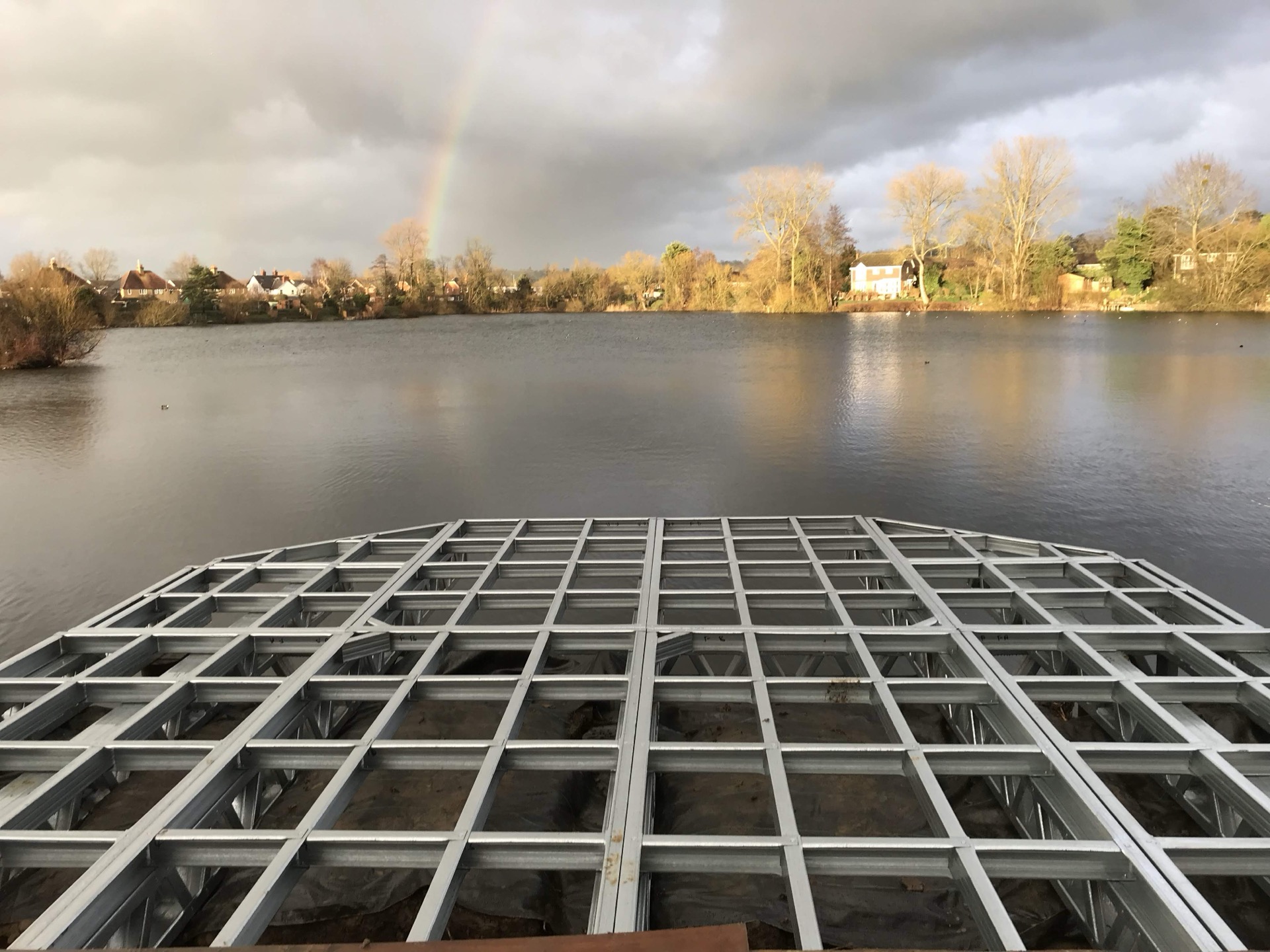 iFrame platform over lake