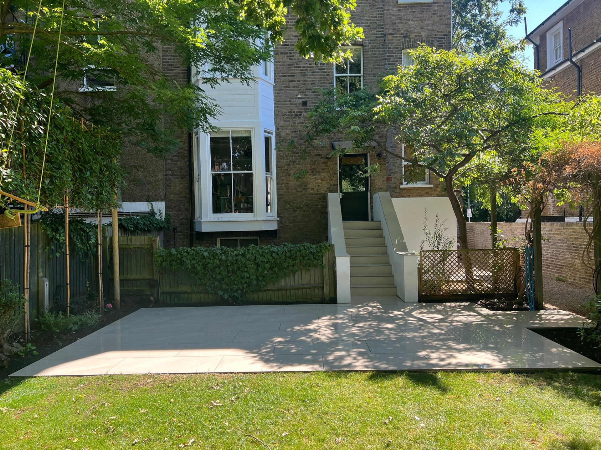 Completed town house garden